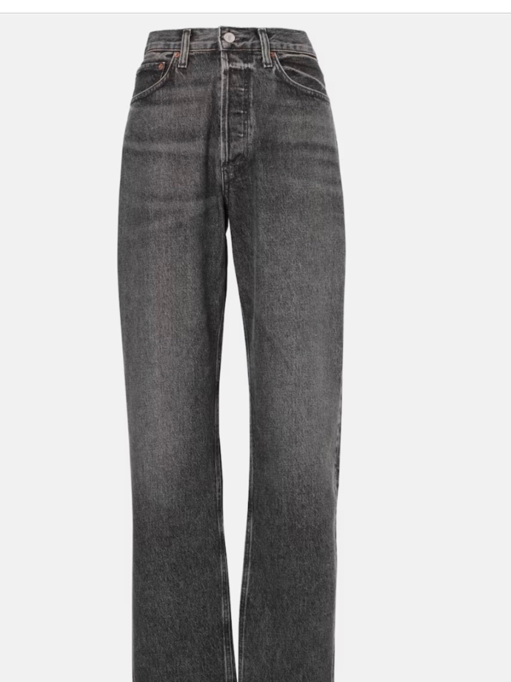 Agolde Kelly high-rise straight jeans drum